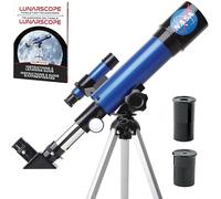 Télescope Lunaire NASA pour Enfants - Grossissement 90x, avec Deux Oculaires, Trépied de Table et Chercheur, Télescope Lune pour Débutants, Jouets de l’Espace, Cadeaux NASA