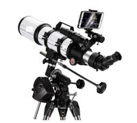 Télescope, Lunette Astronomique Télescope Professionnel pour l'espace Profond, Astronomie pour Débutants, Réfracteur, De Voyage Portable avec Trépied Cadeau éducatif