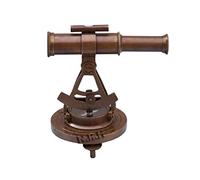 Télescope maritime Alidate de collection avec boussole Marron antique Décoration de bureau