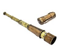 TÉLESCOPE MARITIME NAUTIQUE MARINE LAITON ANTIQUE PIRATE 18"