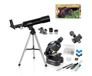 Télescope + microscope compacts NATIONAL GEOGRAPHIC avec support de smartphone