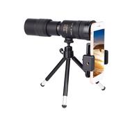 Télescope monoculaire 10-300X40mm, prisme Bak4, support pour smartphone et trépied, idéal pour l'observation des oiseaux et la randonnée - .