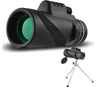 Télescope monoculaire 10X42 pour Adultes et Enfants, Lunette monoculaire étanche compacte Haute Puissance HD avec Support pour Smartphone trépied pour l'observation des Oiseaux, la Chasse, la Randon