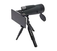 Télescope monoculaire 12-36 x 60 avec support trépied Jumelles monoculaires haute puissance pour adultes Observation des oiseaux, chasse, animaux sauvages, camping, randonnée (vert foncé)