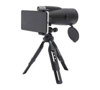 Télescope monoculaire 12-36 x 60 avec support trépied Jumelles monoculaires haute puissance pour adultes Observation des oiseaux, chasse, faune, camping, randonnée (noir)