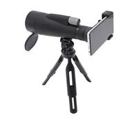 Télescope monoculaire 12-36 x 60, télescope monoculaire avec prisme BAK4 et support de smartphone pour alpinisme, camping, voyage, randonnée, sports nautiques (noir)