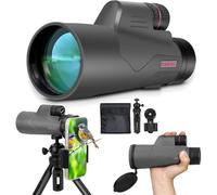 Télescope monoculaire 15 x 56 pour observation des oiseaux, la randonnée, le camping, l'observation de la faune, œilleton réglable (15 x 56)