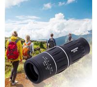 Télescope monoculaire 16x52, outil de voyage de poche en plein air HD, en plastique, étanche, pour le tourisme, noir