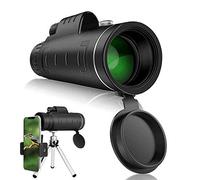 Télescope monoculaire, 40 × 60, étanche, antibuée, Haute Puissance, monoculaire HD et trépied réglable pour téléphone Portable, Observation des Oiseaux, Chasse, randonnée, Camping