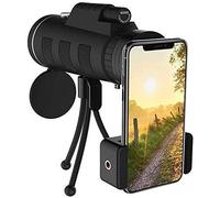 Télescope monoculaire 40x60, adapté au Camping de Chasse en Plein air, monoculaire HD à Faible luminosité Visible étanche avec Adaptateur pour Smartphone et trépied