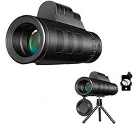 Télescope monoculaire, 40x60 Haute Puissance, étanche, Faible luminosité, Transparent avec Support pour Smartphone et trépied réglable pour téléphone Portable