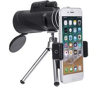 Télescope monoculaire 40x60 HD Zoom Night téléphone Portable télescope monoculaire avec Mini trépied oculaire Objectif de Poche avec Clip de téléphone Double The Comfort