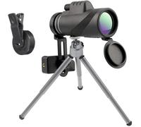 Télescope monoculaire 40x60, Portable à double mise au point longue-vue de vision nocturne, étanche antibuée FMC lentille HD BAK4.