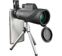 Télescope monoculaire 4K 10-300 x 40 mm Super téléobjectif Zoom Télescope monoculaire portable avec support pour smartphone et trépied pour la randonnée, le camping, les voyages, pour l'observation