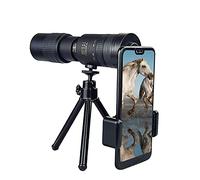 Télescope monoculaire 4K Télescope monoculaire Zoom 10-300X40mm, monoculaire HD Haute Puissance avec Support pour Smartphone et trépied pour la randonnée en Camping