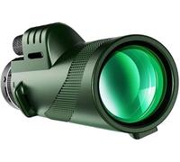Télescope monoculaire à fort grossissement 80 x 100, vue longue portée jusqu'à 914 m, compact pour l'extérieur, le camping, l'observation des oiseaux, avec oculaire réglable et connecteur de trépied