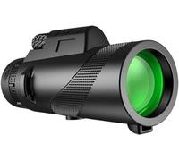 Télescope monoculaire à fort grossissement 80 x 100, vue longue portée jusqu'à 914 m, compact pour l'extérieur, le camping, l'observation des oiseaux, avec oculaire réglable et connecteur de trépied