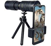 Télescope monoculaire à Zoom Super téléobjectif 10-300 x 40 mm avec Support pour Smartphone et trépied pour la Plage, Les Voyages, l'observation des Oiseaux, Le Camping, la randonnée