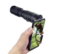 Télescope monoculaire à Zoom Super téléobjectif 4K 10-300x40mm, étanche, pour téléphones intelligents, observation des oiseaux/chasse/Camping
