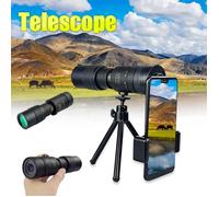 Télescope Monoculaire à Zoom Ultra Téléobjectif 4K 10-300X40mm MERKMAK avec Trépied et Clip