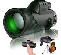 Télescope monoculaire avec trépied, Zoom HD 80x100, Clip téléphone, Camping de nuit, prisme BAK4, 3500m/20000m, longue Distance, champ de vision