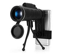 Télescope monoculaire BAK4 40x60, Vision HD, Prisme, avec Boussole, Clip de téléphone, trépied pour activités de Plein air