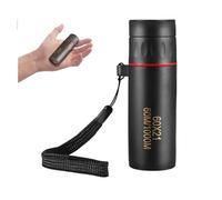 Télescope monoculaire compact, zoom HD pour adultes, idéal pour observation d'oiseaux (noir)