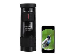 Télescope monoculaire de poche, télescope à zoom élevé 10-30 x 21, télescope portable étanche pour la course, la conduite, l'escalade