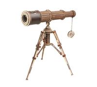 Télescope monoculaire en bois ROBOTIME - Maquette 3D à assembler - Jouet cadeau pour enfant - Échelle 1:1