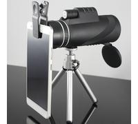 Télescope monoculaire haute définition 40x60, haute puissance, faible luminosité, pour l'extérieur, caméra pour téléphone portable