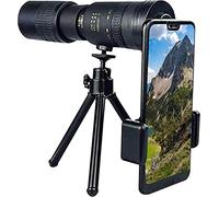 Télescope monoculaire Haute définition 4K 10-300 x 40 mm avec trépied et Adaptateur pour Smartphone étanche, monoculaire pour Observer Les Oiseaux et Les paysages de la Faune