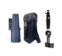 Télescope Monoculaire Haute Puissance 16x56, Adaptateurs Étanches Et Antibrouillard, Portée Monoculaire for La Chasse Et L'observation des Oiseaux(Blue 16X Set)