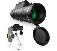 Télescope monoculaire haute puissance, monoculaire 40 x 60 avec trépied pour support de téléphone intelligent, télescope à zoom étanche, prisme BAK4 double mise au point pour l'observation des oiseaux