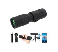 Télescope monoculaire haute puissance pour adulte : télescope compact 300 x 40, noir