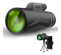 Télescope monoculaire HD 12 x 50, monoculaire Haute Puissance avec Support de téléphone et trépied, monoculaire à Faible Vision, monoculaire Compact de Poche étanche pour la Recherche