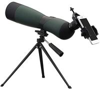 Télescope monoculaire HD 25-75x70 Zoom monoculaire HD télescope d'observation des Oiseaux Optique avec trépied Support de téléphone Camping en Plein air Noir + Vert