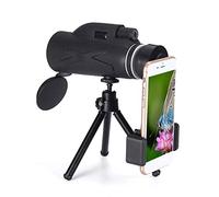 Télescope monoculaire HD 80 x 100 étanche avec adaptateur pour smartphone, trépied idéal pour l'observation des oiseaux, la chasse, la randonnée, le tourisme, le concert, le jeu de balle pour adultes