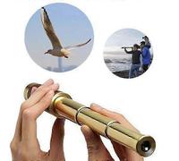 Télescope monoculaire, modèle télescopique en métal, champ de vision de 270 pieds, de poche pour l'ornithologie (33 cm)