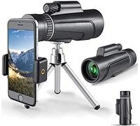Télescope monoculaire - Monoculaire de Puissance 18X62 h pour l'observation des Oiseaux, monoculaire HD étanche IPX7 avec trépied fabriqué à Prisme FMC BAK4 et matériaux respectueux de l'enviro