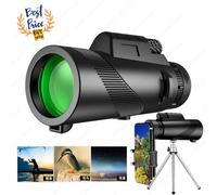 Télescope monoculaire Portable 80x100 HD, caméra de téléphone, Zoom Starscope, trépied, accessoires d'extérieur, offre spéciale