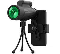 Télescope monoculaire Portable Haute Puissance 10X42 Compact avec Vision Nocturne Bak4 Prism Fmc monoculaire avec Adaptateur pour Smartphone et trépied Little Surprise