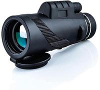 Télescope monoculaire Portable, Jumelles monoculaires 40X60 HD Zoom télescope monoculaire avec trépied pour Support de Smartphone, monoculaire de Poche Adulte pour la randonnée en Paysage, Cadeaux