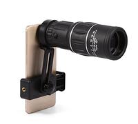 Télescope Monoculaire pour Smart Phone 16X Randonnée Objectif de Caméra HD Télescope Monoculaire Zoom Étanche au Brouillard Étanche avec Support de Téléphone avec Clip de Téléphone