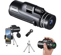 Télescope monoculaire pour Smartphone 40 x 60 monoculaires Portables légers Haute Puissance pour Adultes avec Support de téléphone et trépied Grand Angle