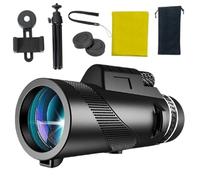 Télescope monoculaire pour smartphone, portée étoile monoculaire | Télescope à main avec grossissement de 80x, accessoires pour l'aventure en plein air pour camping en montagne