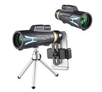 Télescope Monoculaire pour Smartphone Télescope Professionnel Portable Prisme Bak4 Télescope Monoculaire HD pour Camping Voyages Sports De Chasse