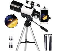 Télescope monoculaire réfracteur astronomique de 70 mm avec trépied et Support de téléphone, télescope de Voyage Portable pour Enfants Adultes débutants