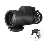 Télescope monoculaire super transparent 40 x 60, télescope d'observation portable avec vision de jour et de nuit, support de mise au point manuelle, zoom 8x, télescope de téléphone pour l'observation