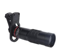 Télescope Monoculaire, Télescope de Téléphone Portable Zoom 10X, Téléobjectif de Téléphone HD Revêtement Multicouche Tout en Métal Clip de Téléphone Portable Télescope (Rouge)