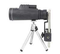 Télescope monoculaire, télescope monoculaire 40X60 à Fort grossissement avec trépied et Clip pour téléphone Portable pour l'observation des Oiseaux et des Animaux Sauvages en Camping